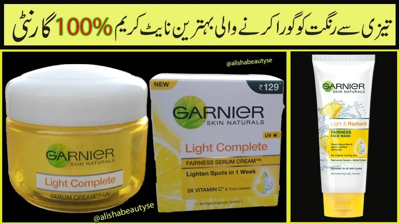 29822 garnier serum cream evening routine