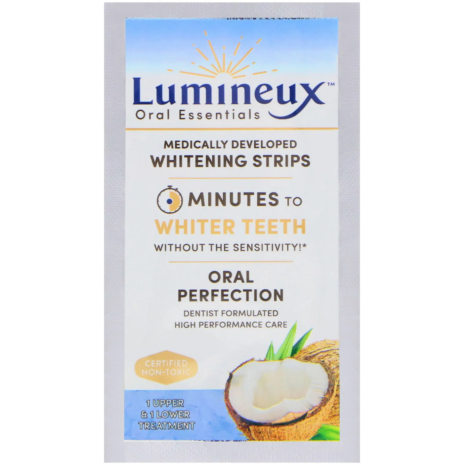 29880 luminous oral essentials whitening strips package